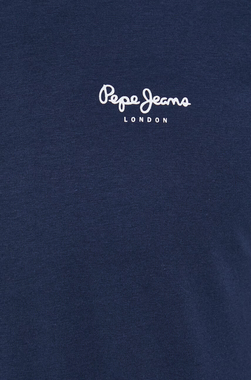 Pepe Jeans Тениска Original Basic 3 в тъмносиньо с изчистен дизайн - Pepit.bg