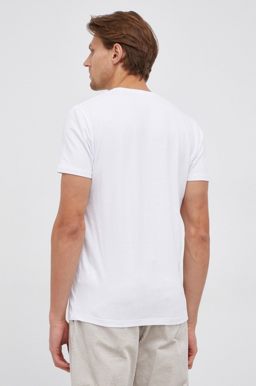 Pepe Jeans Тениска Original Stretch в бяло с принт - Pepit.bg