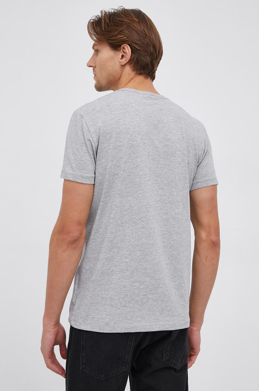 Pepe Jeans Тениска Original Stretch в сиво с принт - Pepit.bg