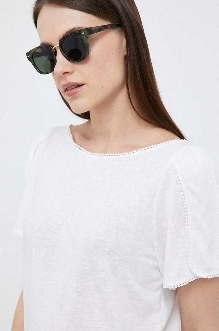 Pepe Jeans Тениска Petra в бяло - Pepit.bg