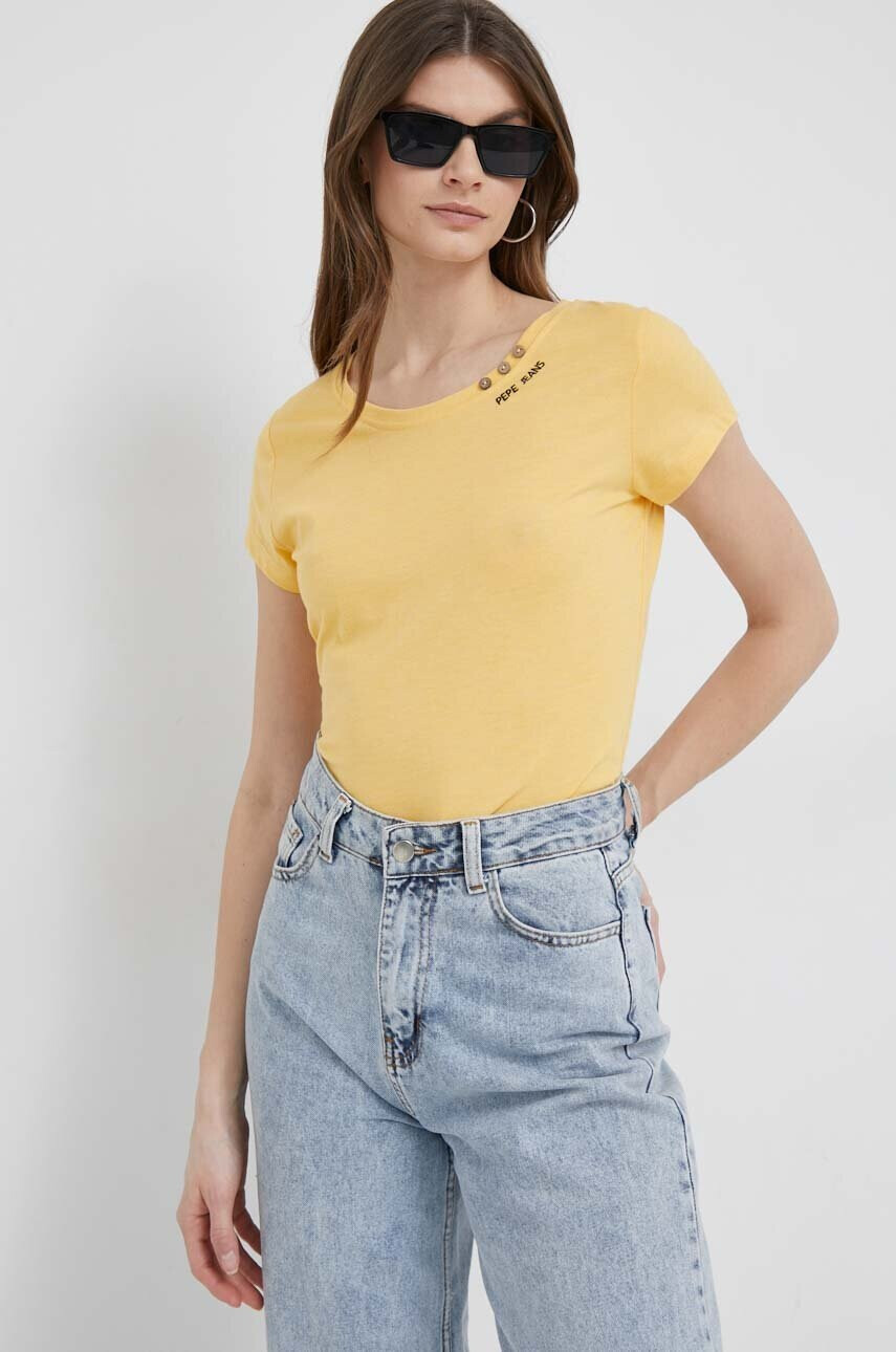 Pepe Jeans Тениска Ragy в жълто - Pepit.bg