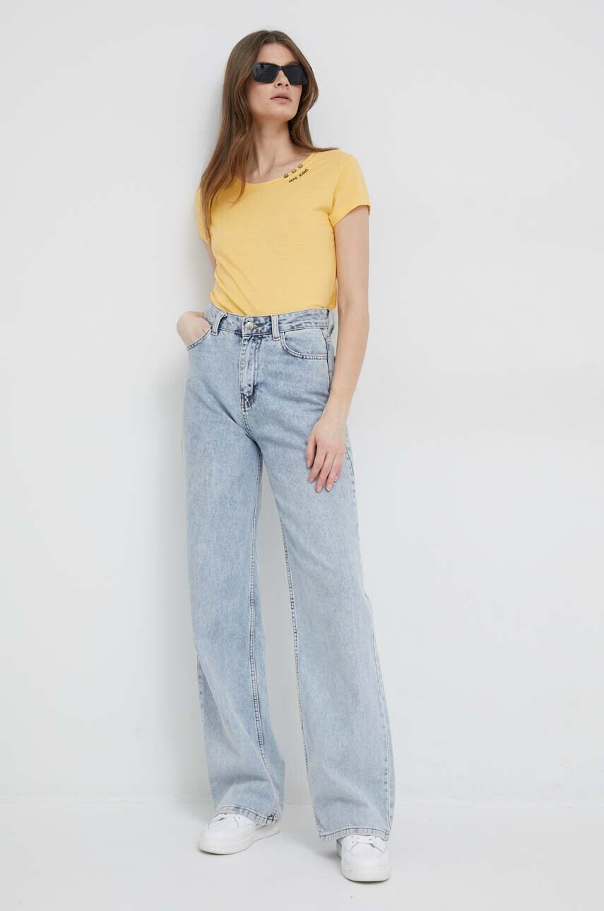 Pepe Jeans Тениска Ragy в жълто - Pepit.bg