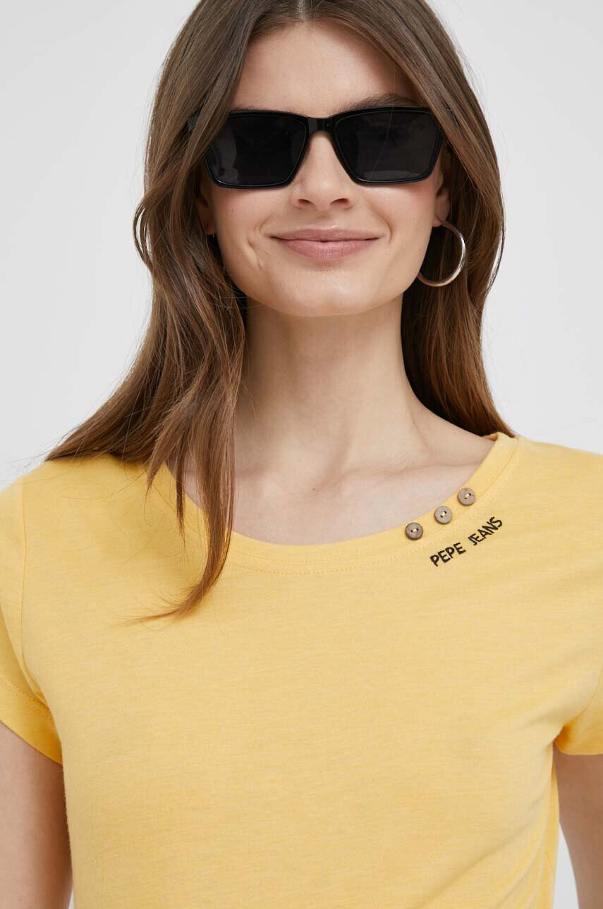 Pepe Jeans Тениска Ragy в жълто - Pepit.bg