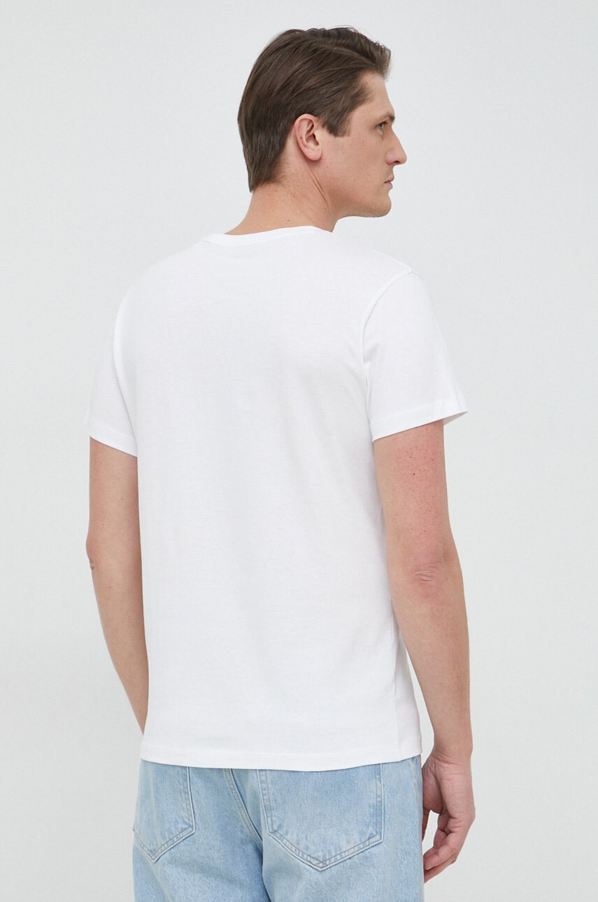 Pepe Jeans Тениска Rigley в бял меланж - Pepit.bg