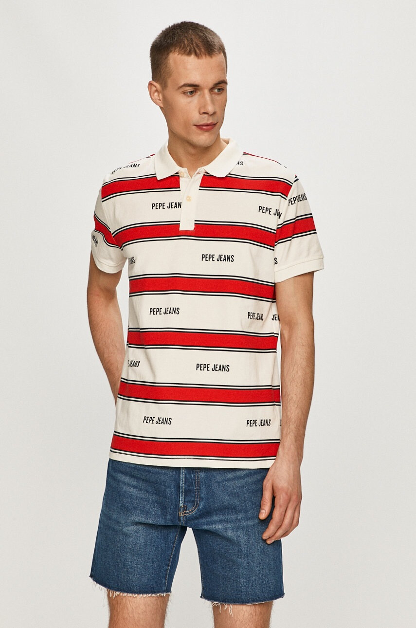 Pepe Jeans Тениска с яка Bart - Pepit.bg