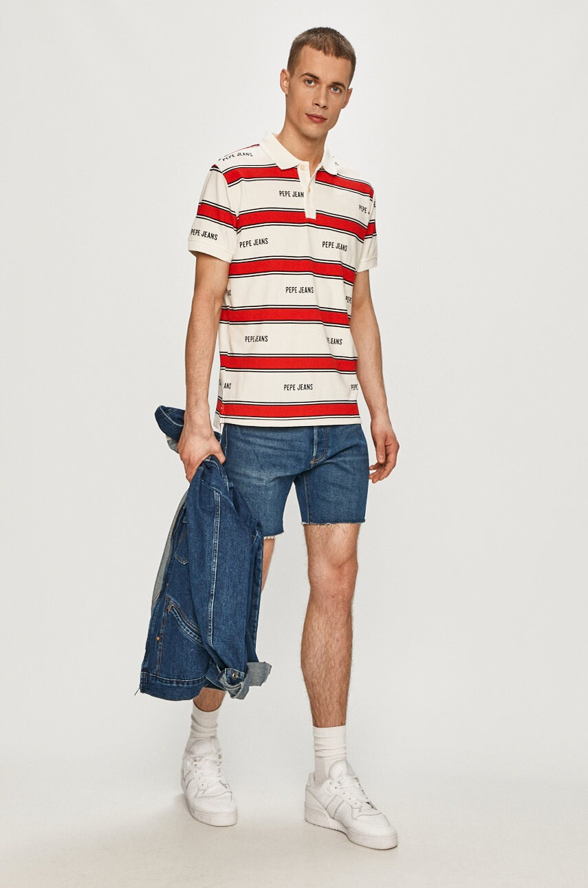 Pepe Jeans Тениска с яка Bart - Pepit.bg