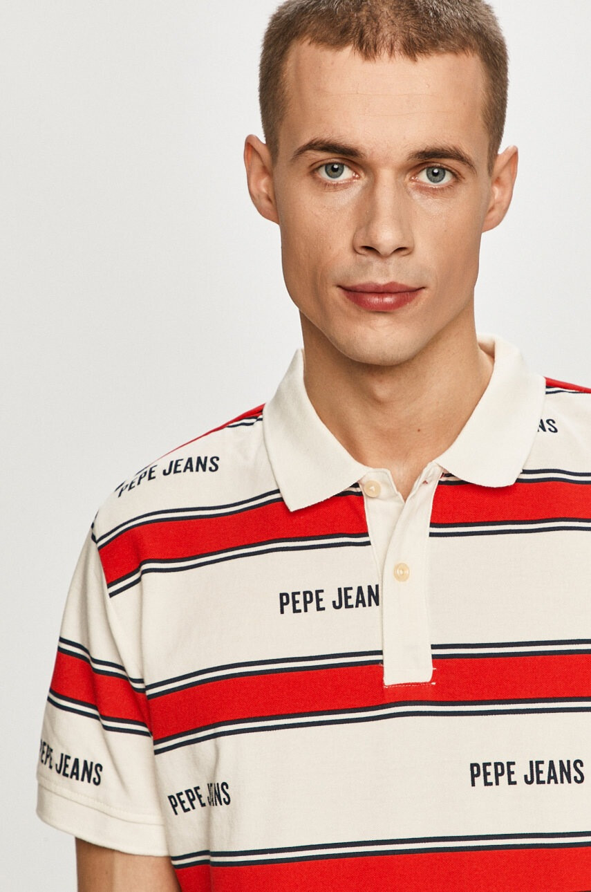 Pepe Jeans Тениска с яка Bart - Pepit.bg