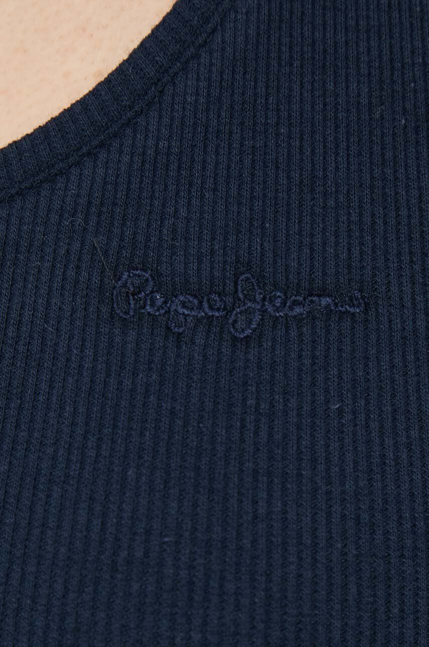 Pepe Jeans Топ Winona дамски в тъмносиньо - Pepit.bg