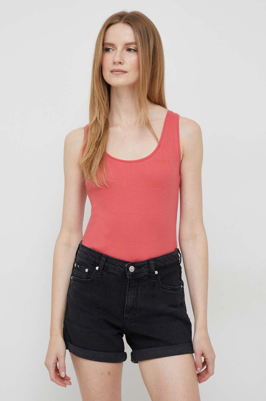 Pepe Jeans Топ Winona дамски в червено - Pepit.bg