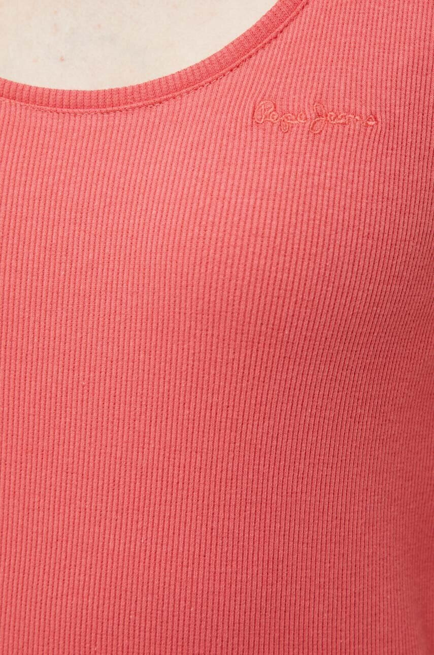 Pepe Jeans Топ Winona дамски в червено - Pepit.bg