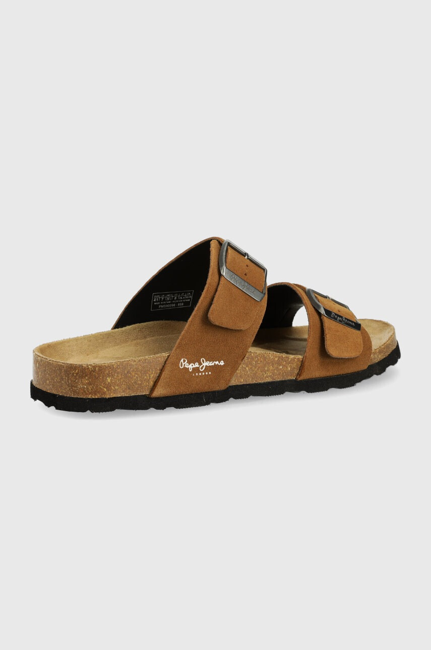 Pepe Jeans Велурени чехли Bio Man Suede 22 - Pepit.bg