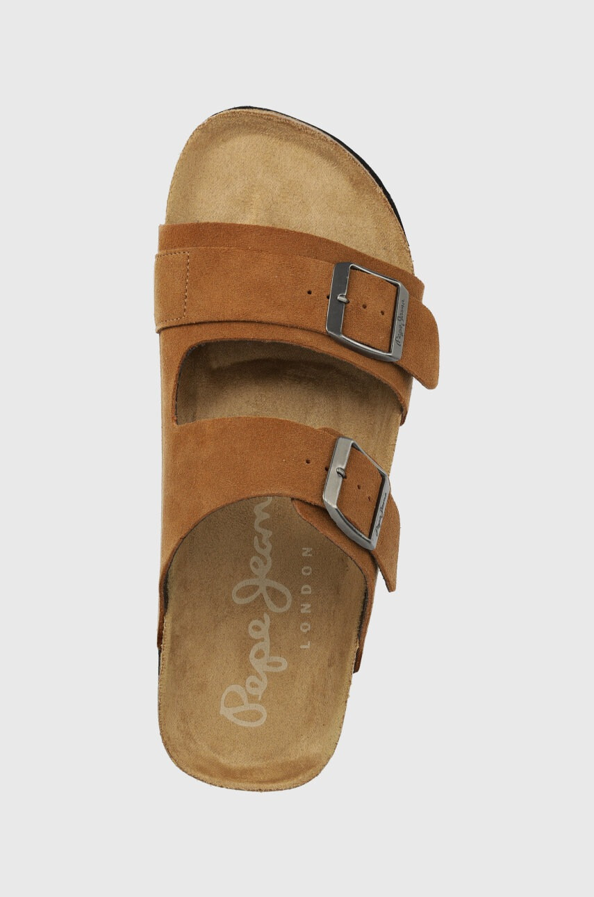 Pepe Jeans Велурени чехли Bio Man Suede 22 - Pepit.bg