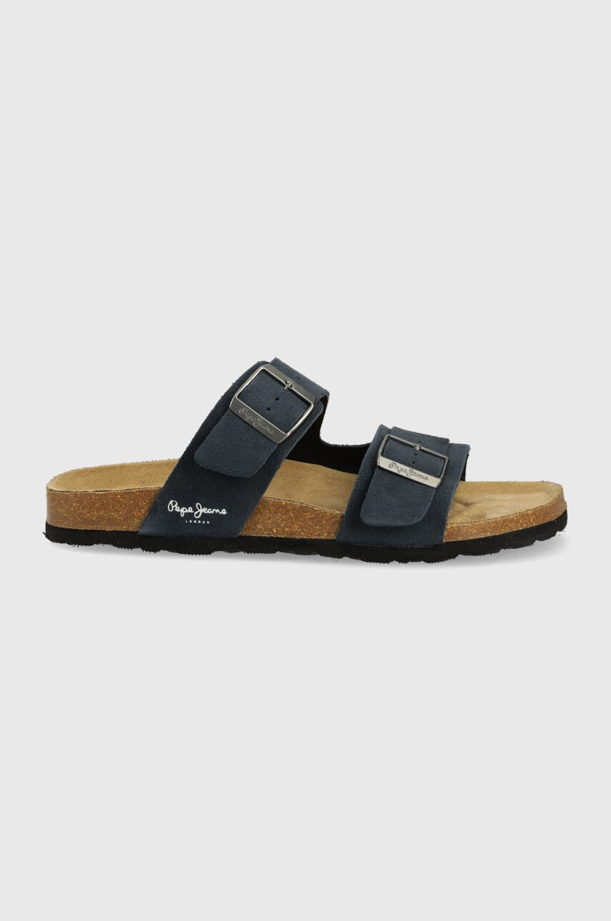Pepe Jeans Велурени чехли Bio Man Suede 22 - Pepit.bg
