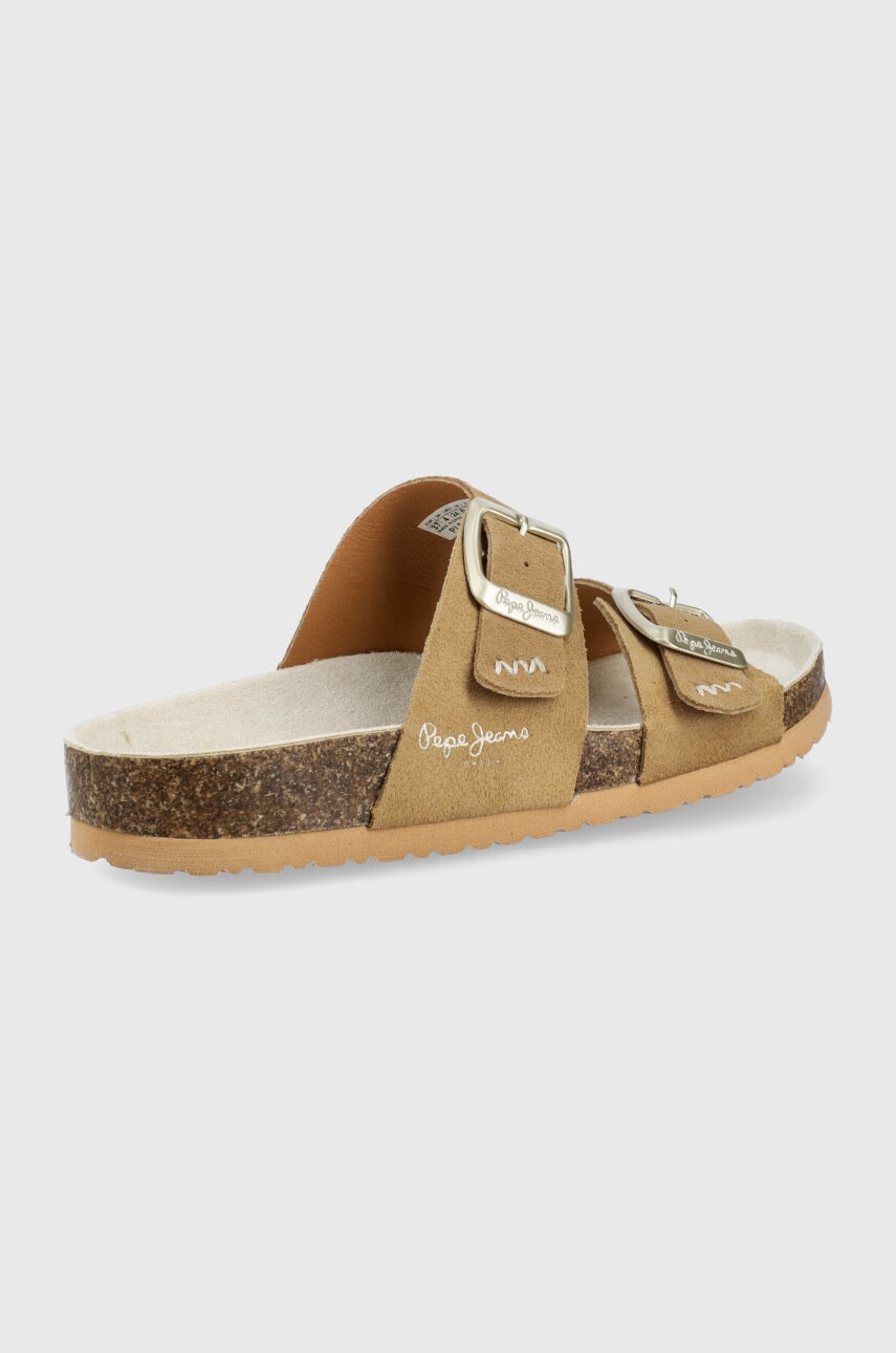 Pepe Jeans Велурени чехли Oban Basic - Pepit.bg