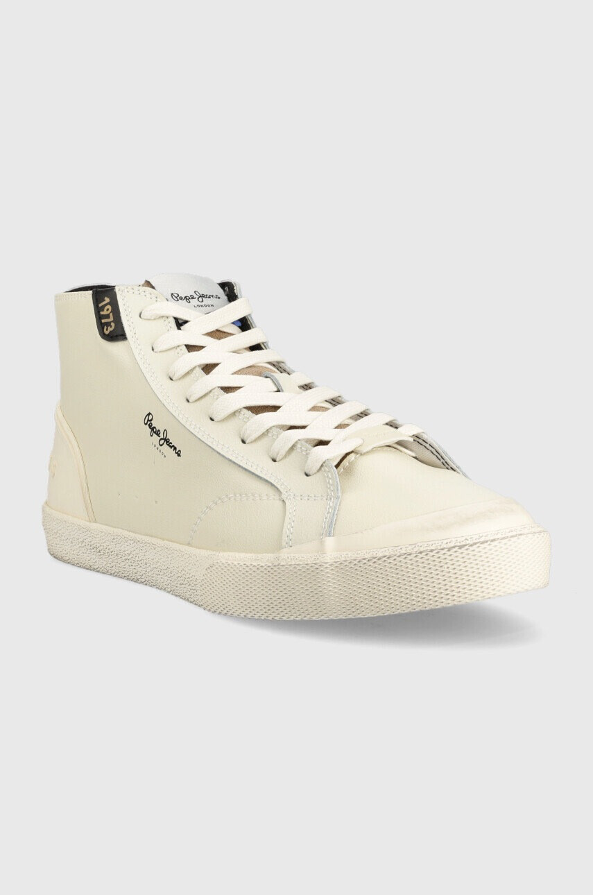 Pepe Jeans Високи кецове Kenton Vintage Boot M в бежово - Pepit.bg