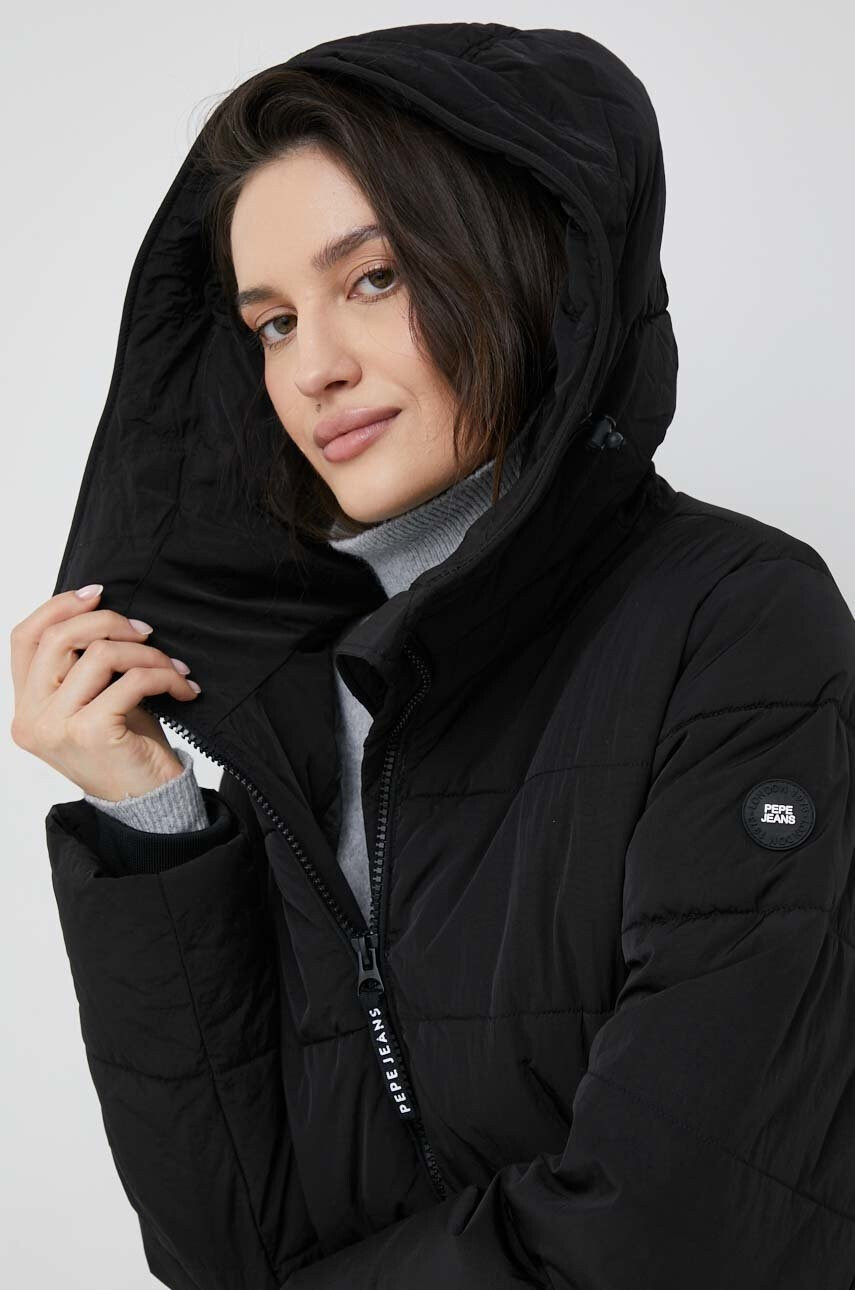 Pepe Jeans Яке Gus в черно с преходна изолация - Pepit.bg
