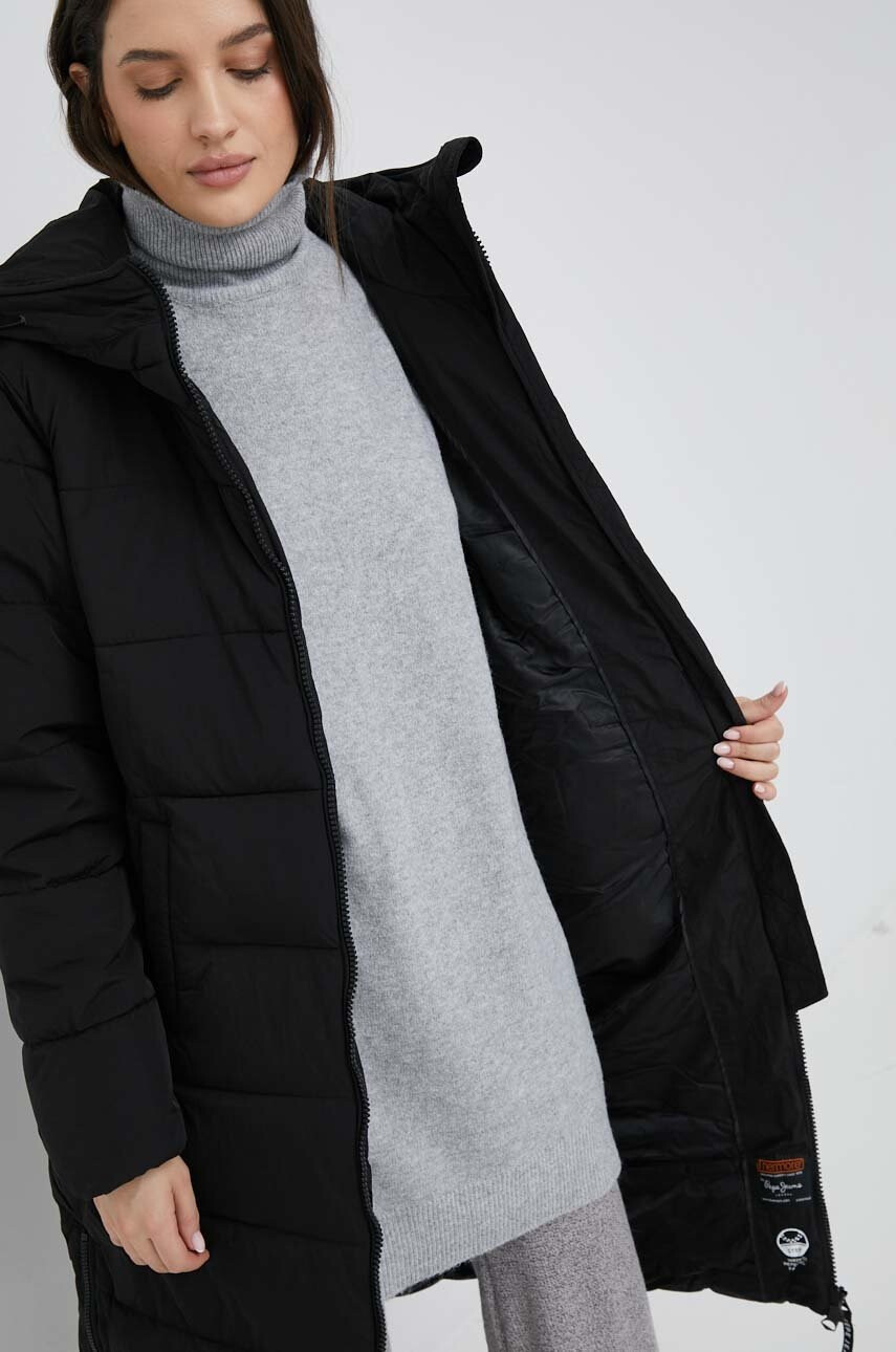 Pepe Jeans Яке Gus в черно с преходна изолация - Pepit.bg