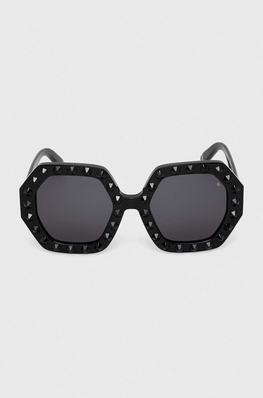 Philipp Plein Слънчеви очила в черно - Pepit.bg