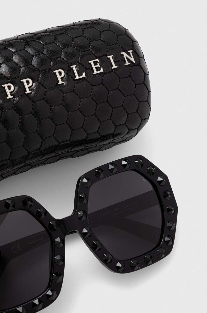 Philipp Plein Слънчеви очила в черно - Pepit.bg