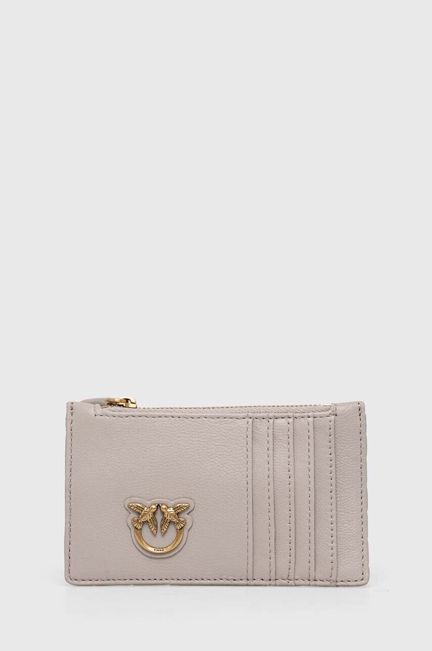 Pinko Кожен портфейл дамски в сиво - Pepit.bg