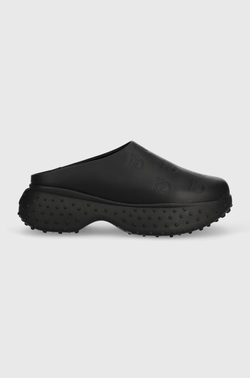 Pinko Кожени чехли Stefie в черно с платформа 100878 A0RF Z99 - Pepit.bg