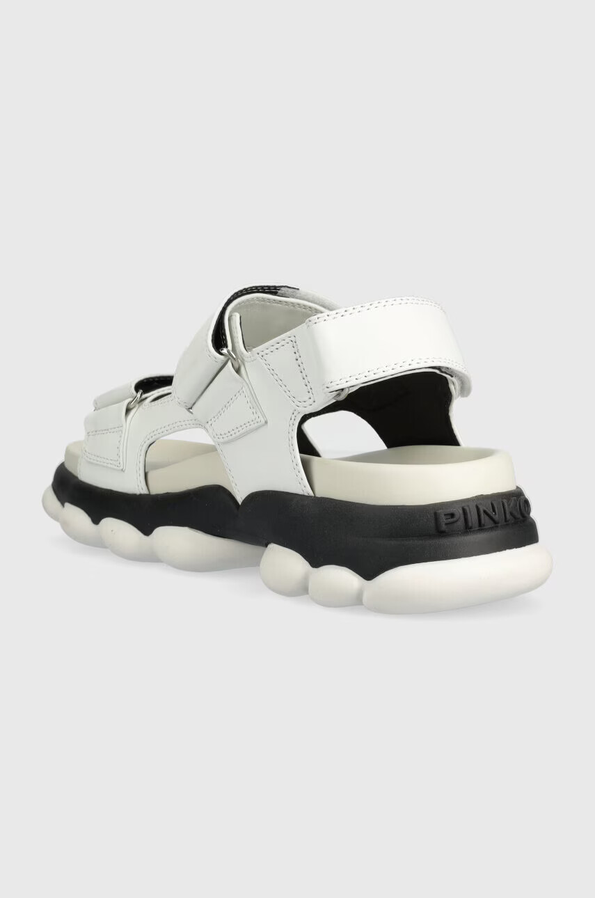 Pinko Кожени сандали Mylene в бяло с платформа 100858 A0N9 Z14 - Pepit.bg