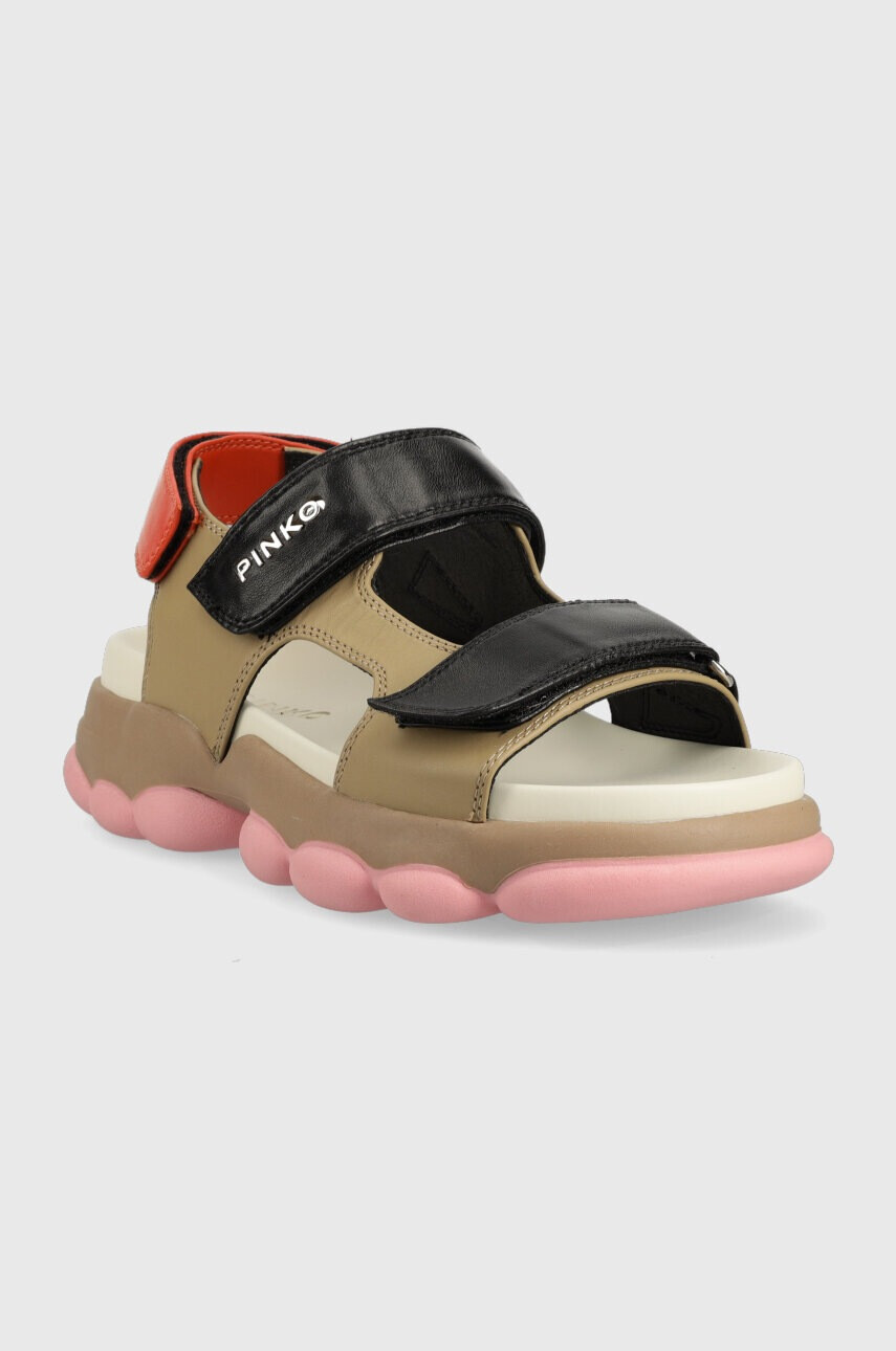 Pinko Кожени сандали Mylene с платформа 100858 A0N9 Y5R - Pepit.bg
