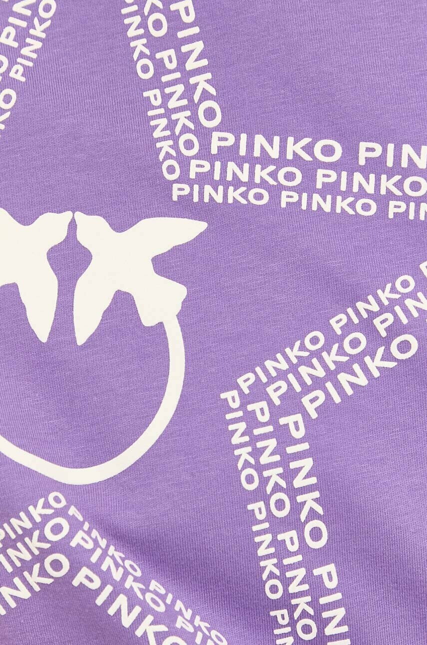 Pinko Памучна тениска в лилаво - Pepit.bg