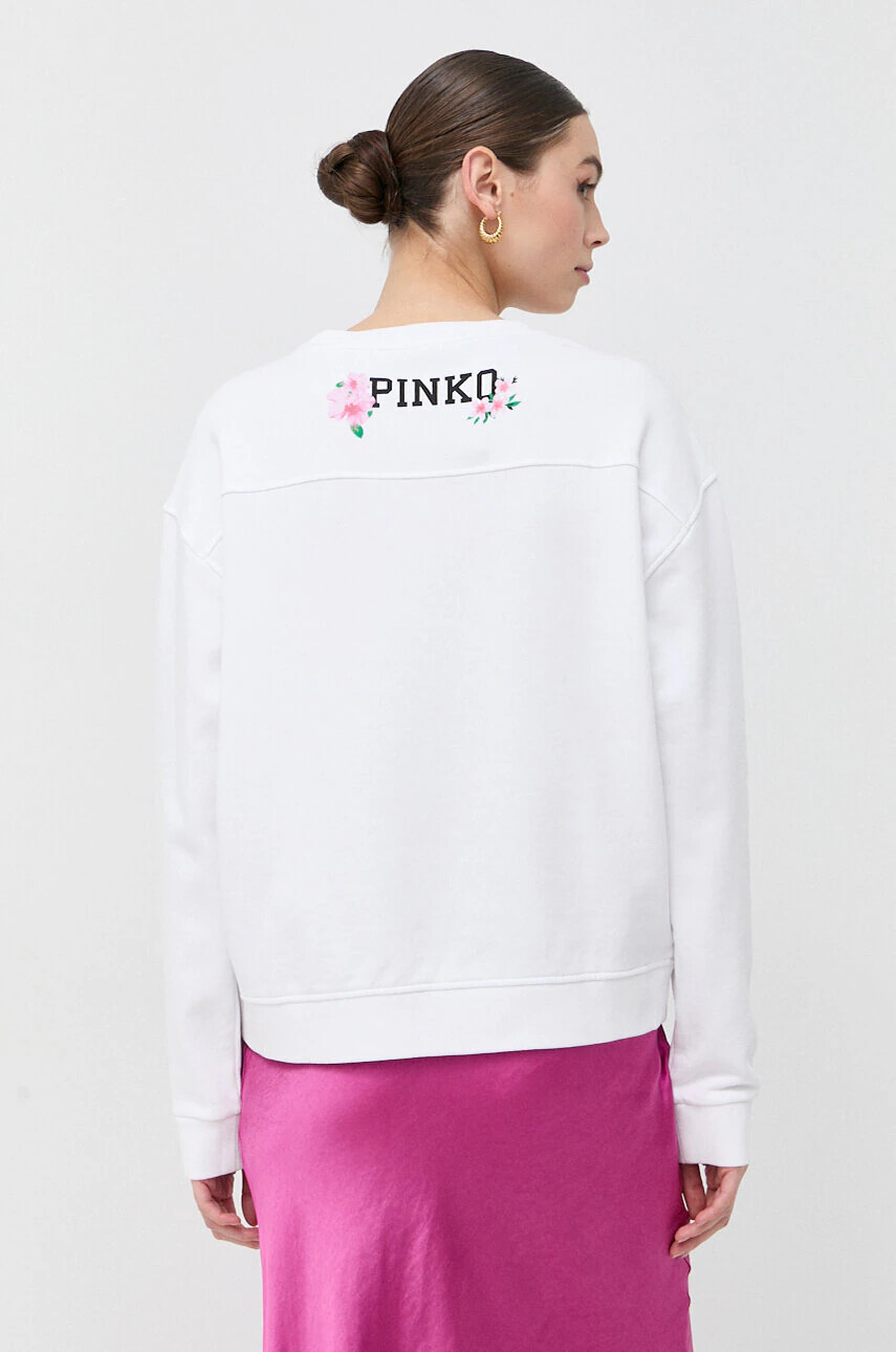 Pinko Суичър в бяло с принт - Pepit.bg