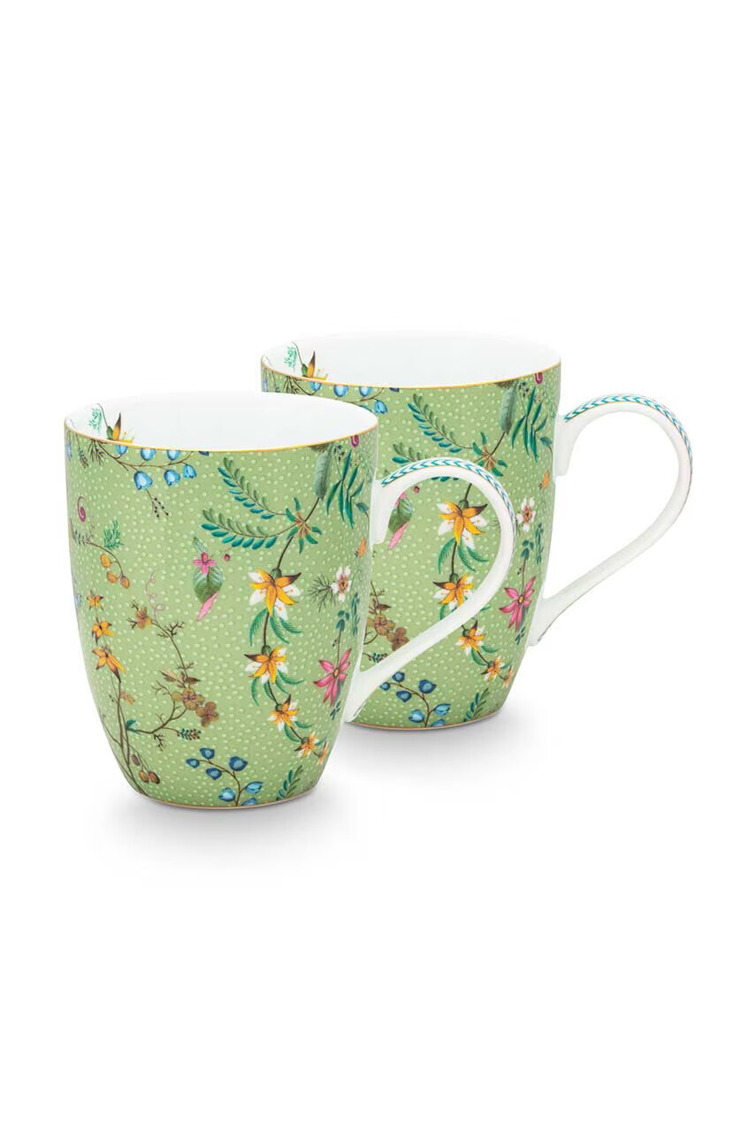 Pip Studio Комплект чаши Jolie Flowers (2 броя) - Pepit.bg