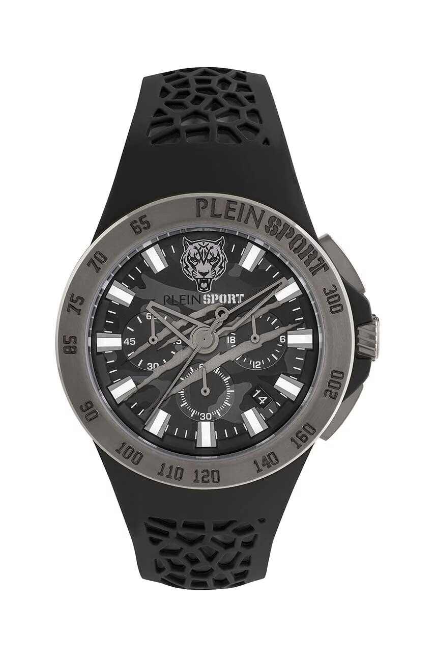 Plein Sport Часовник мъжки в черно - Pepit.bg