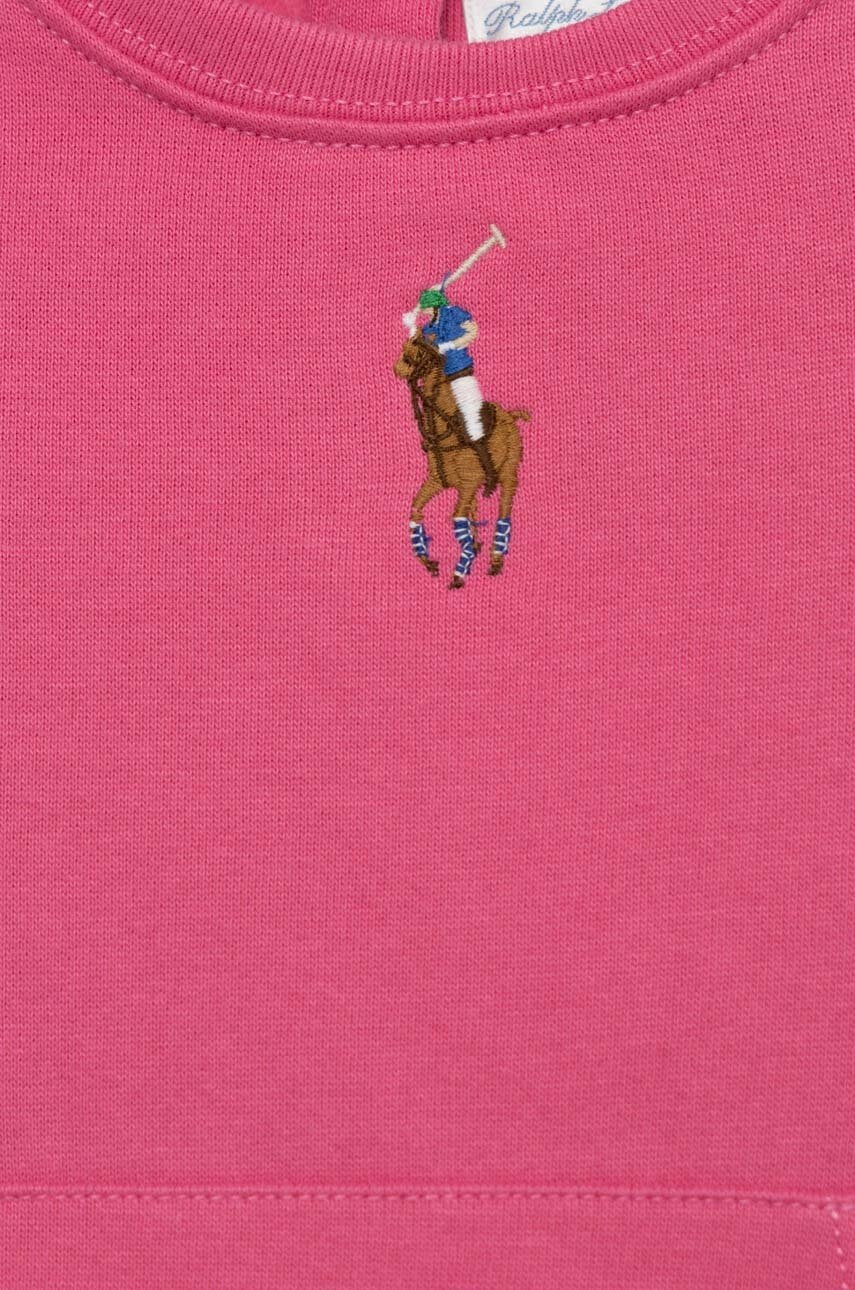 Polo Ralph Lauren Бебешки анцуг в розово - Pepit.bg
