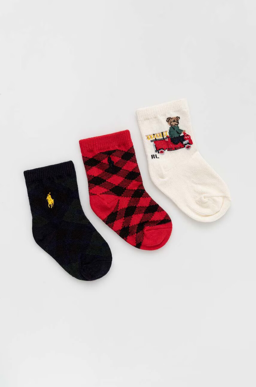 Polo Ralph Lauren Бебешки чорапи 3 чифта - Pepit.bg