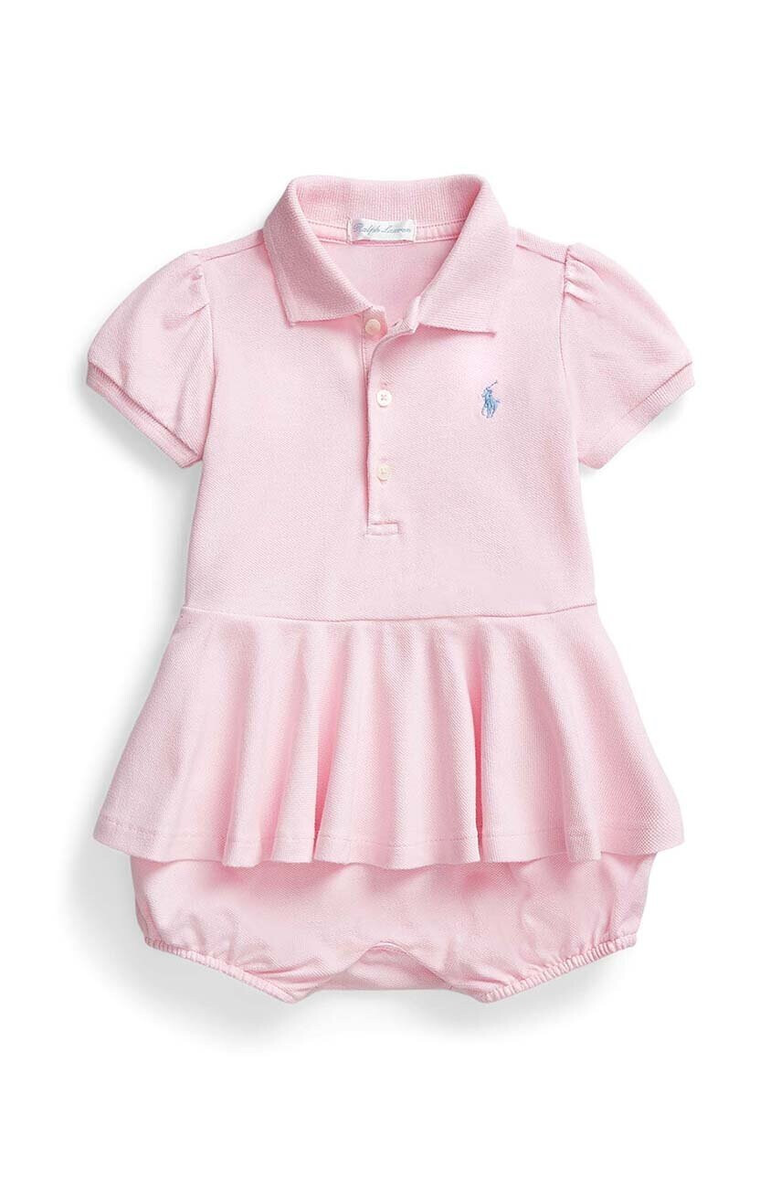 Polo Ralph Lauren Бебешки къс гащеризон - Pepit.bg