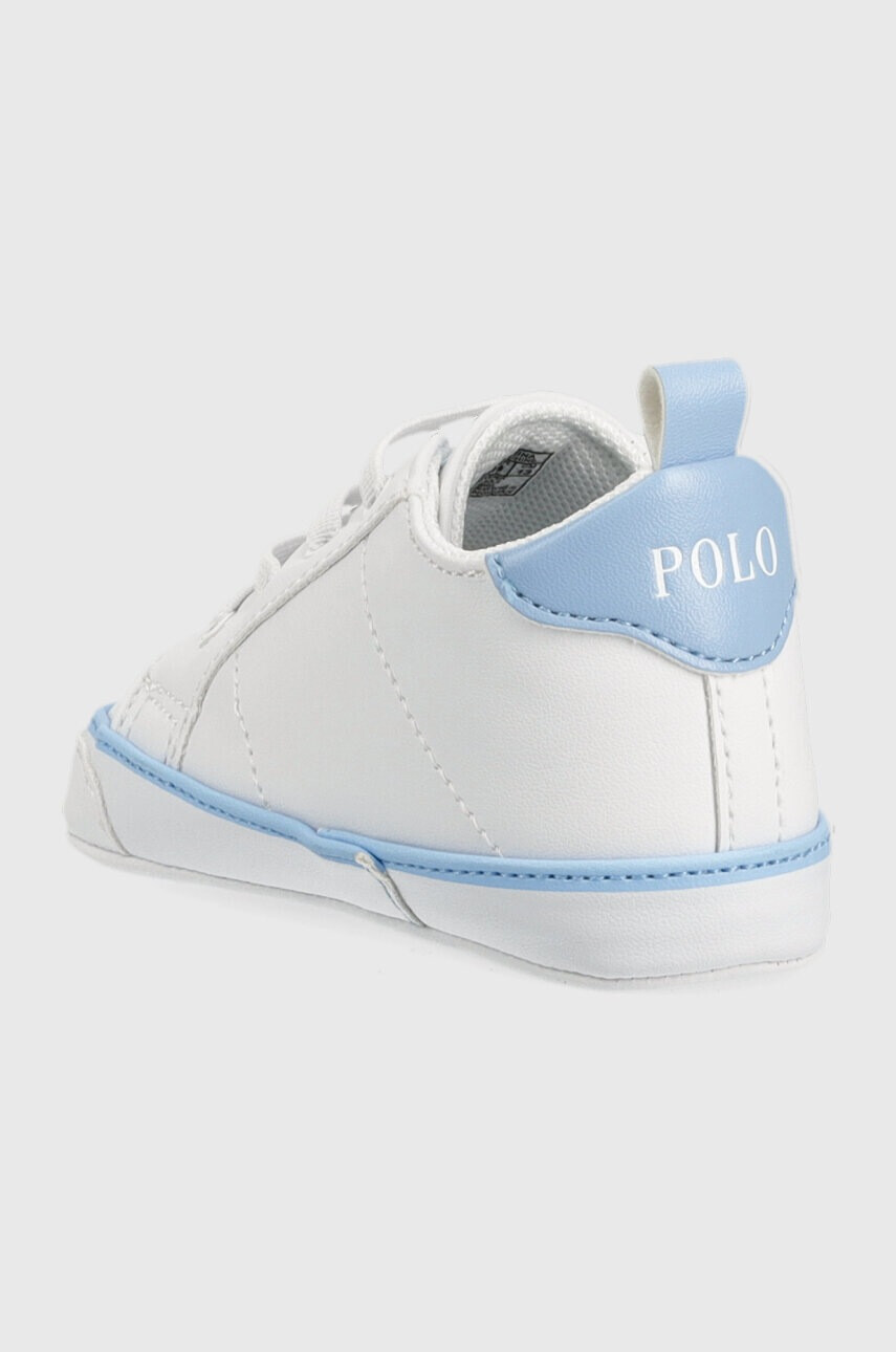 Polo Ralph Lauren Бебешки маратонки в бяло - Pepit.bg