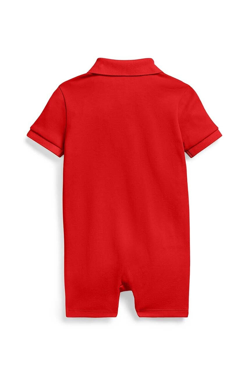 Polo Ralph Lauren Бебешки памучен къс гащеризон - Pepit.bg