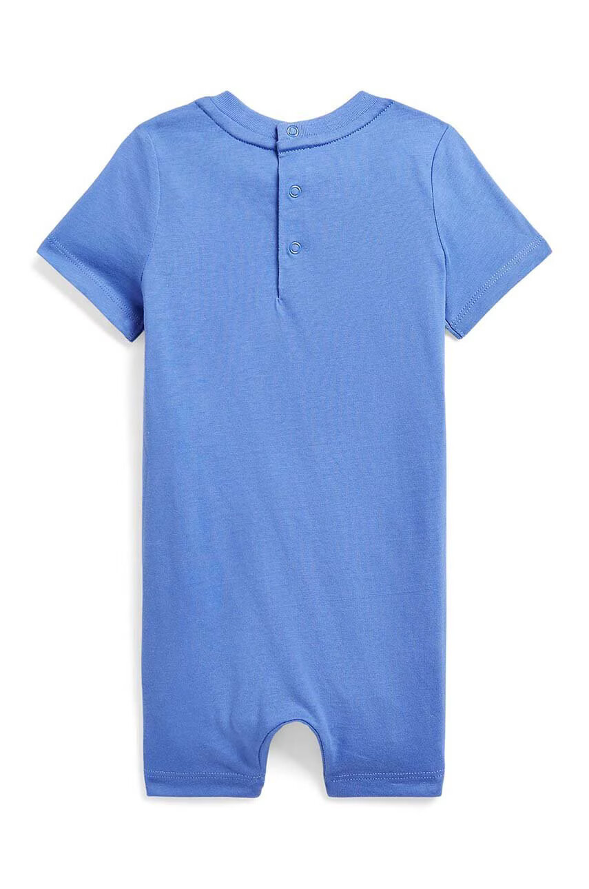 Polo Ralph Lauren Бебешки памучен къс гащеризон - Pepit.bg