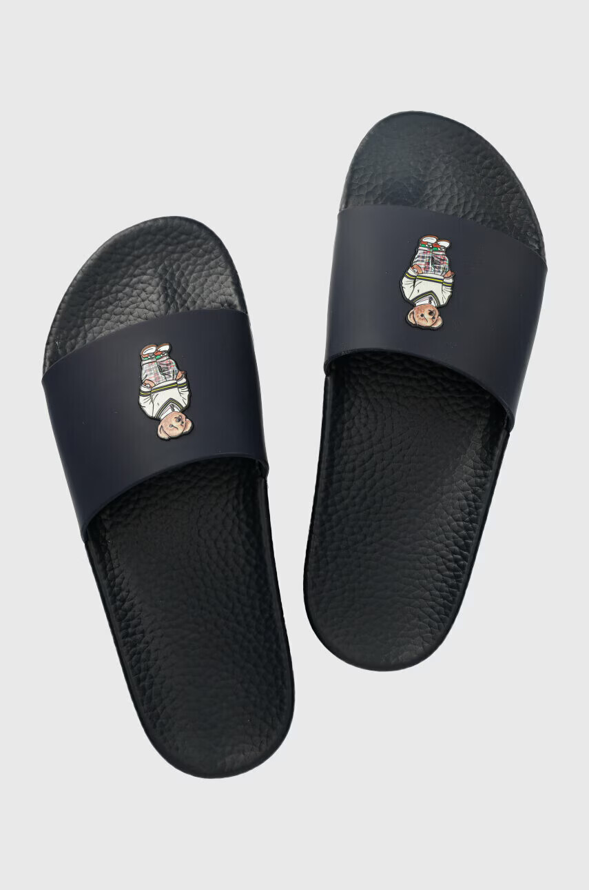 Polo Ralph Lauren Чехли Polo Slide в тъмносиньо 809892944001 - Pepit.bg