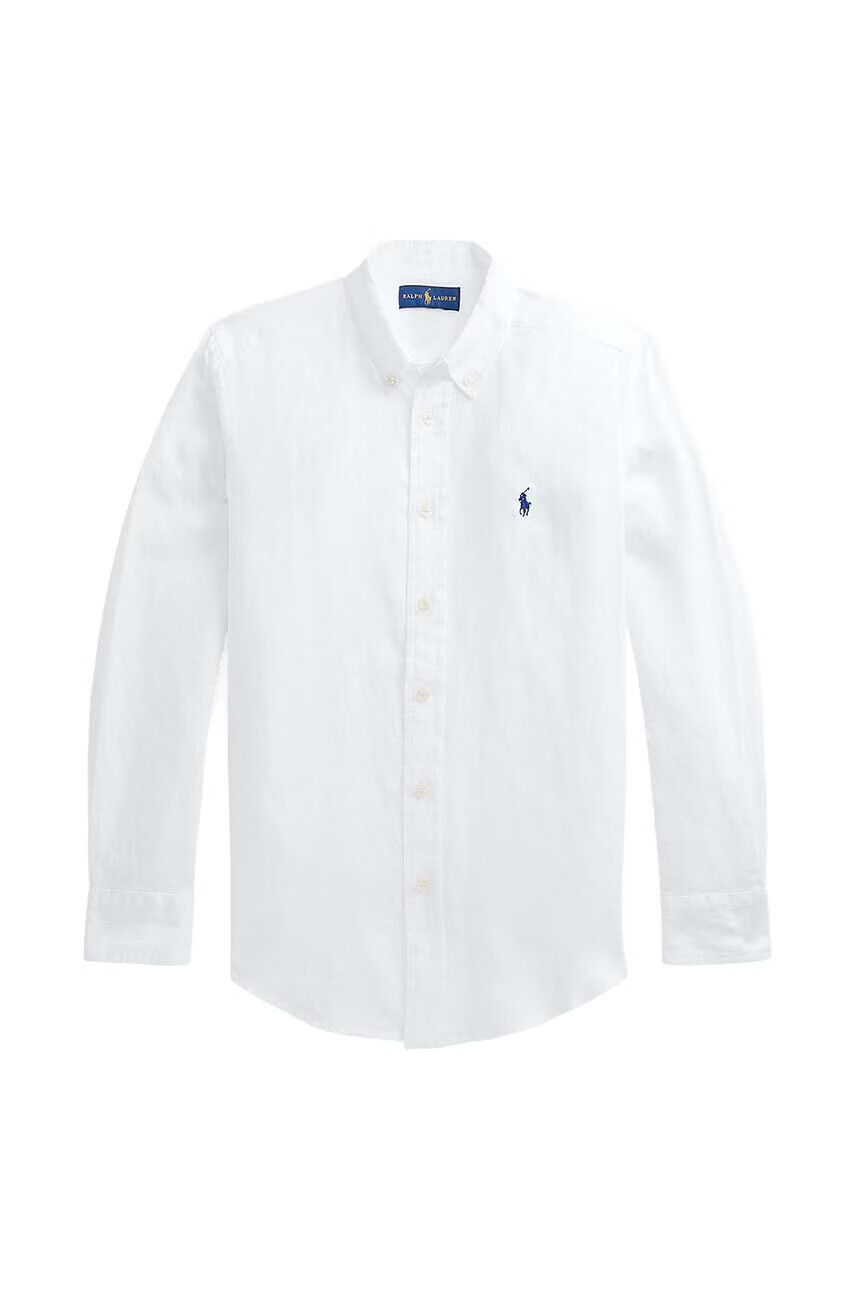 Polo Ralph Lauren Детска ленена риза в бяло - Pepit.bg
