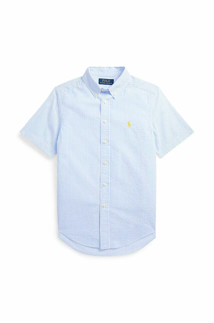 Polo Ralph Lauren Детска памучна риза В синьо - Pepit.bg