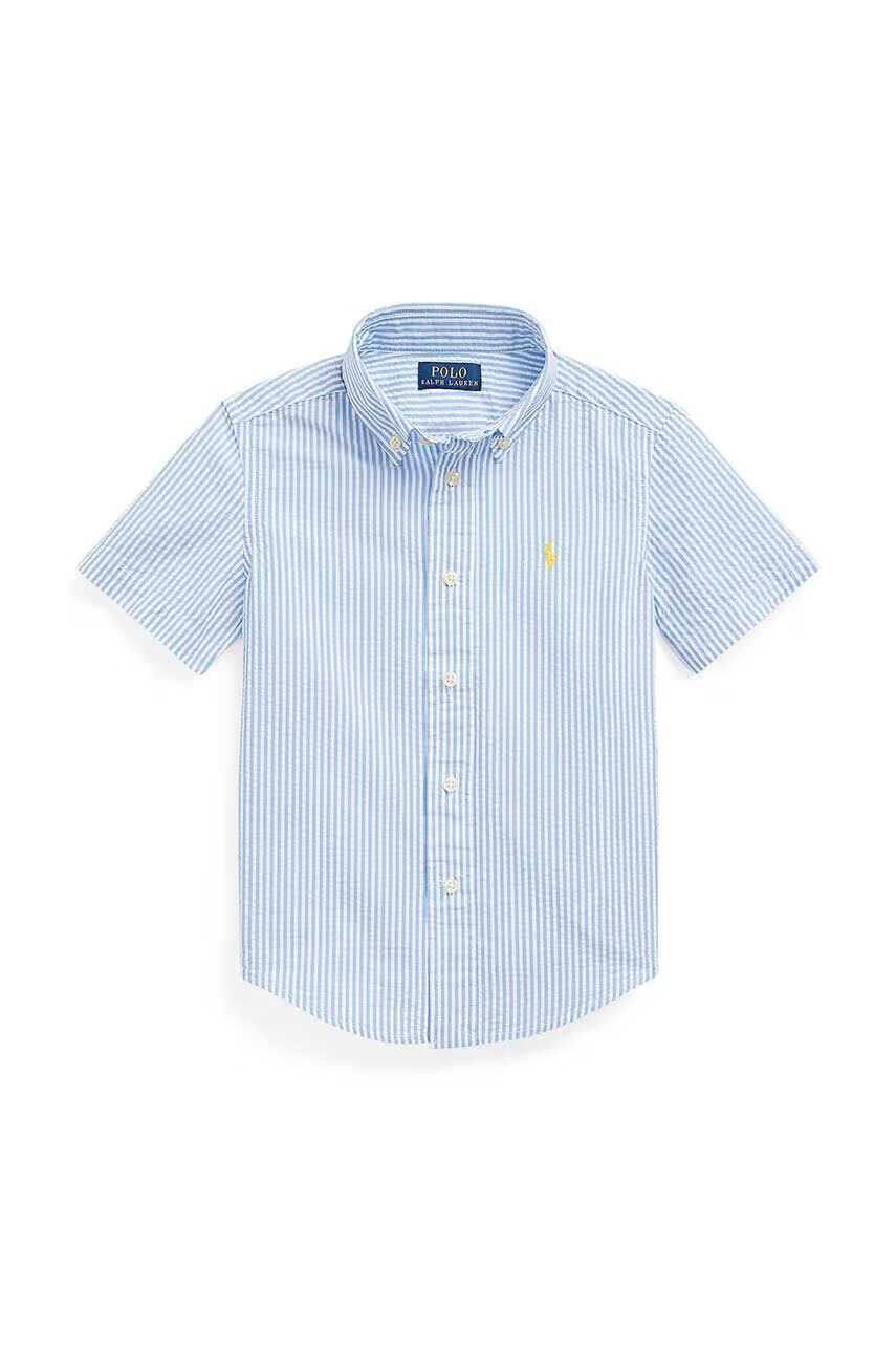 Polo Ralph Lauren Детска памучна риза в тъмносиньо - Pepit.bg