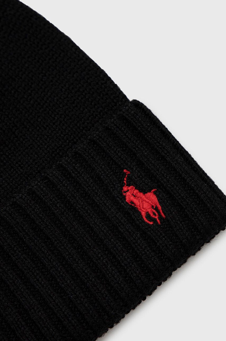 Polo Ralph Lauren Детска шапка в черно с фина плетка - Pepit.bg