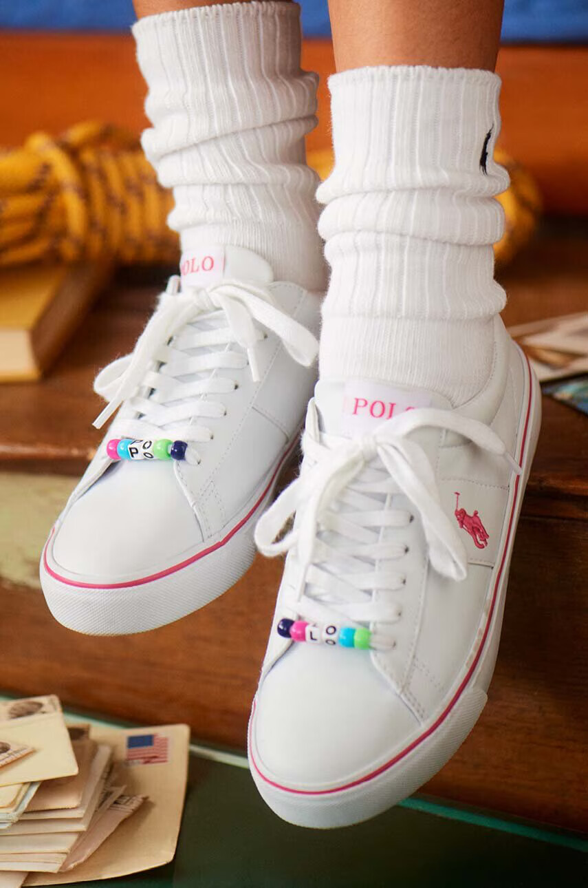 Polo Ralph Lauren Детски ниски кецове в бяло - Pepit.bg