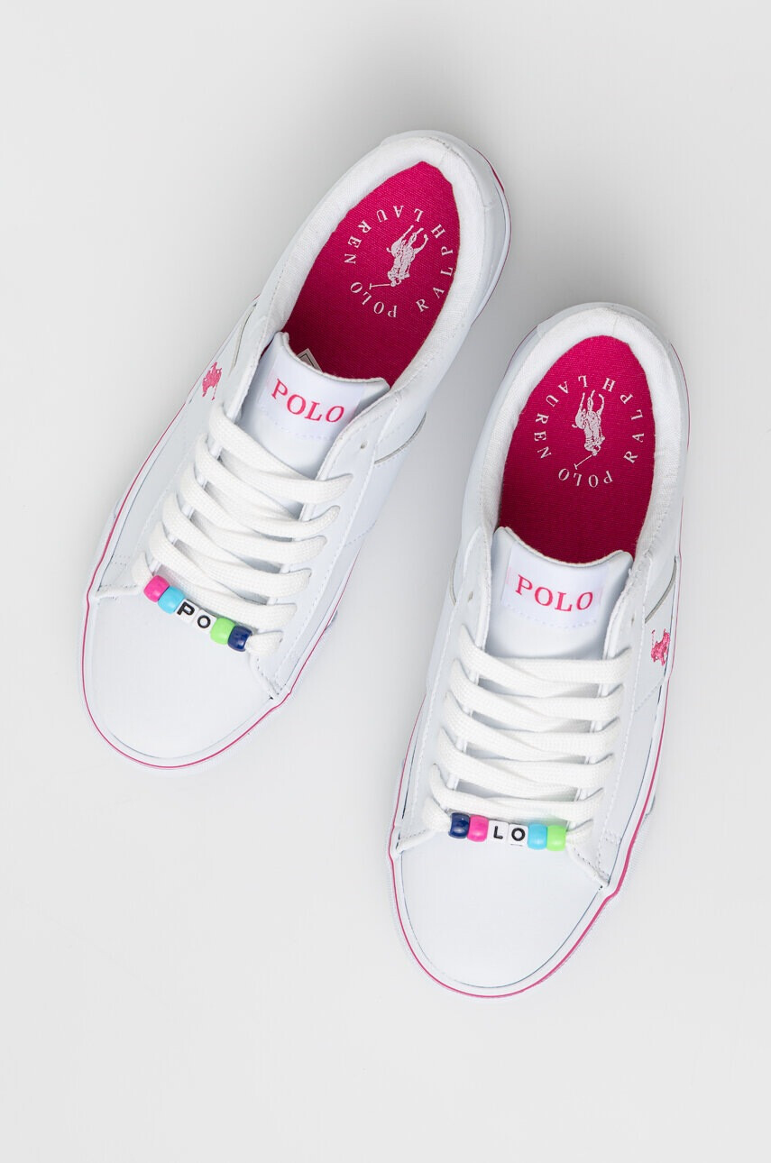 Polo Ralph Lauren Детски ниски кецове в бяло - Pepit.bg