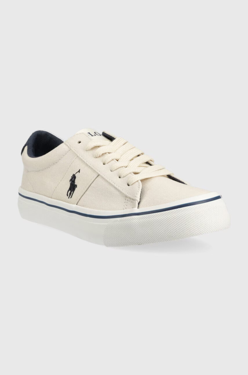 Polo Ralph Lauren Детски ниски кецове в бежово - Pepit.bg