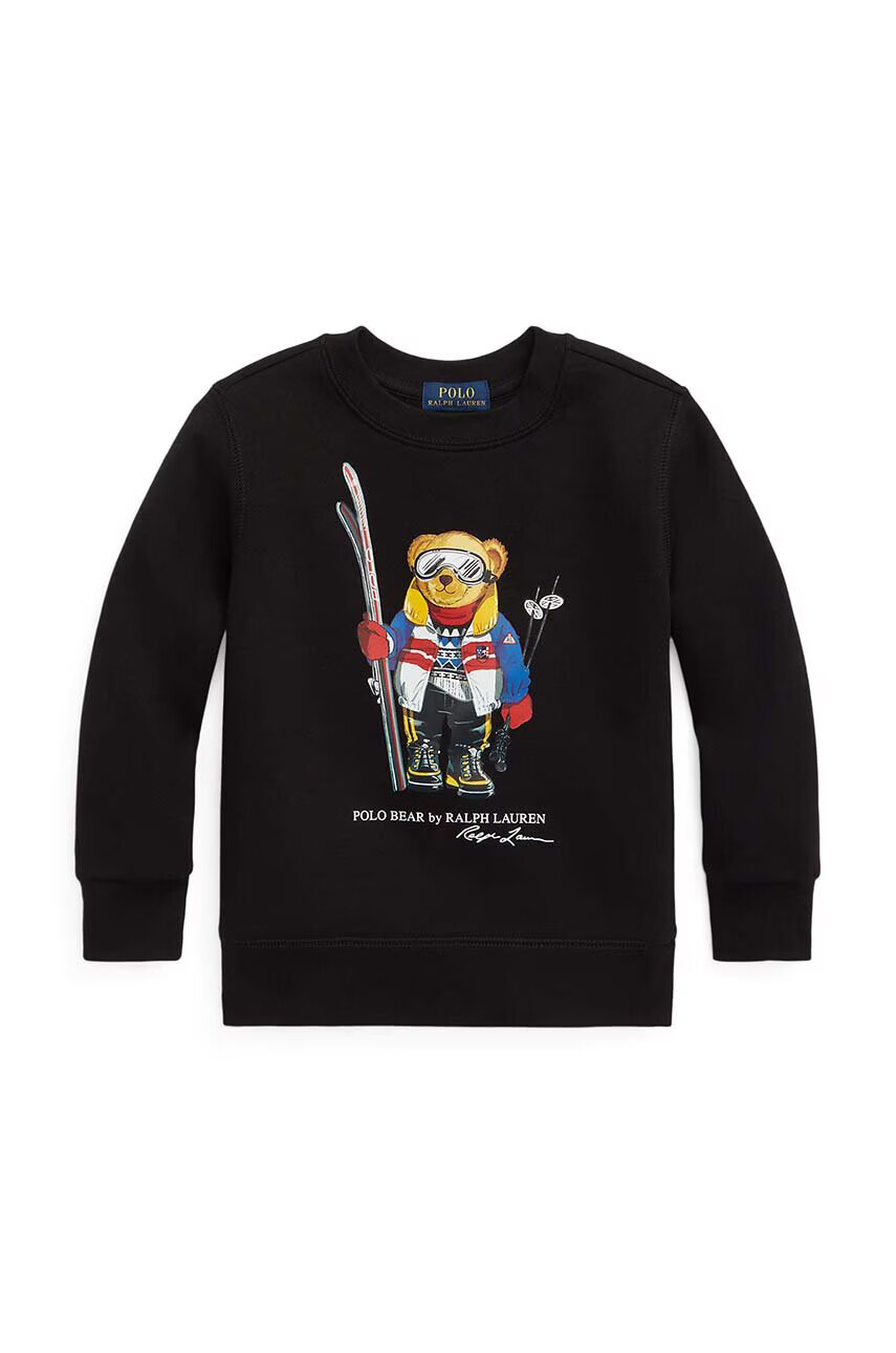 Polo Ralph Lauren Детски суичър в черно с принт - Pepit.bg