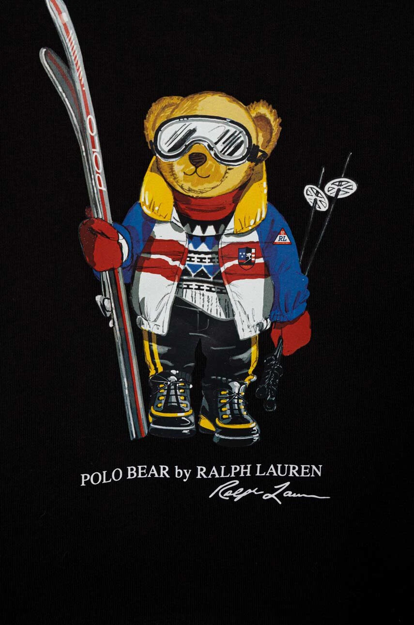 Polo Ralph Lauren Детски суичър в черно с принт - Pepit.bg