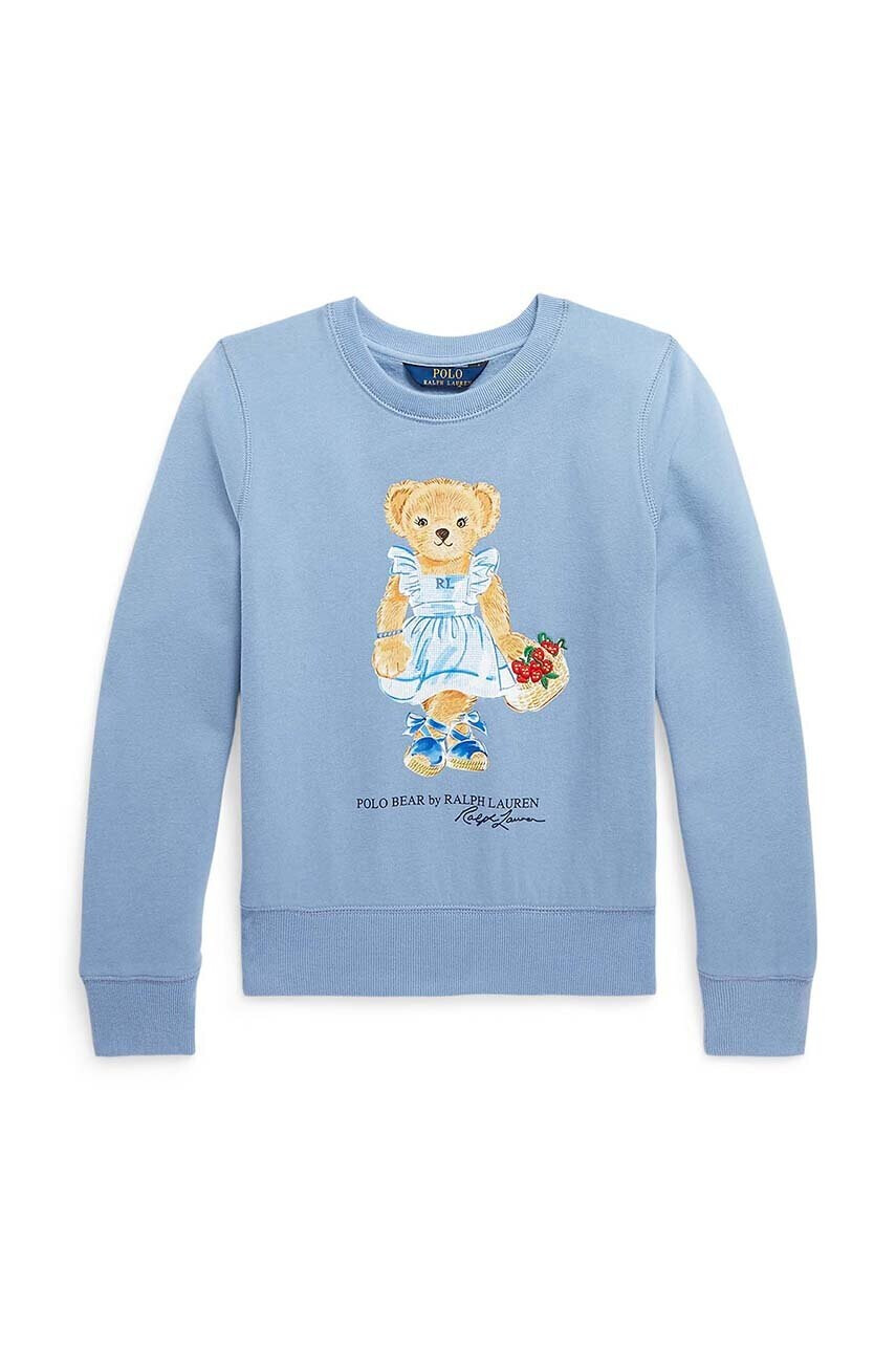 Polo Ralph Lauren Детски суичър в синьо с принт - Pepit.bg