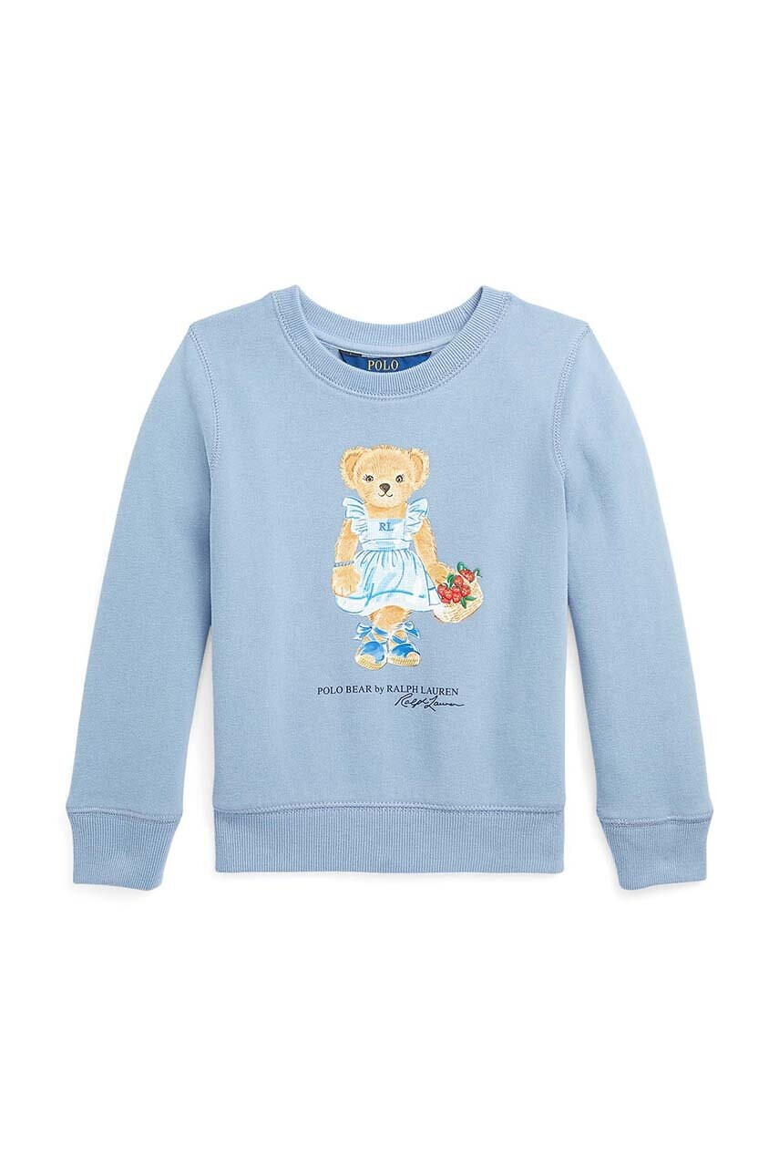 Polo Ralph Lauren Детски суичър в синьо с принт - Pepit.bg
