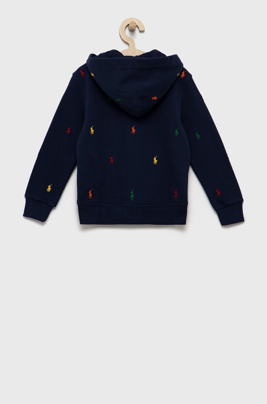 Polo Ralph Lauren Детски суичър в сиво с качулка с апликация - Pepit.bg